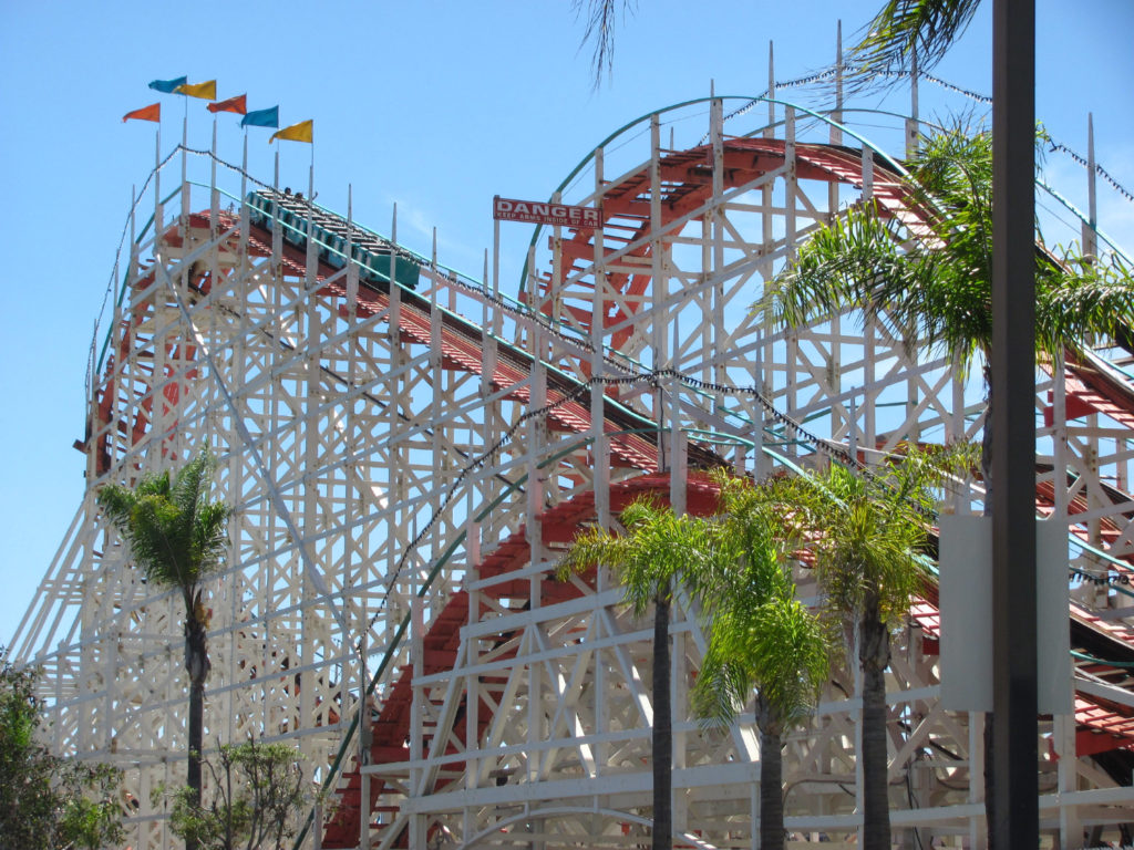 Roller coasters in California